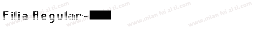 Filia Regular字体转换